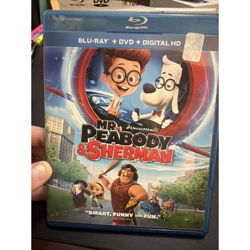 Mr. Peabody  Sherman (Blu-ray/DVD, 2014, 2-Disc Set, Includes Digital Copy